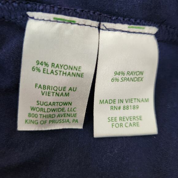 SALE Lilly Pulitzer Open Back Soft Minimal Top Blue Womens Size Small - Picture 8 of 8